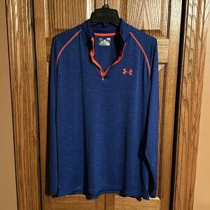 Under Armour Heatgear Blue/Orange Shirt - Large
